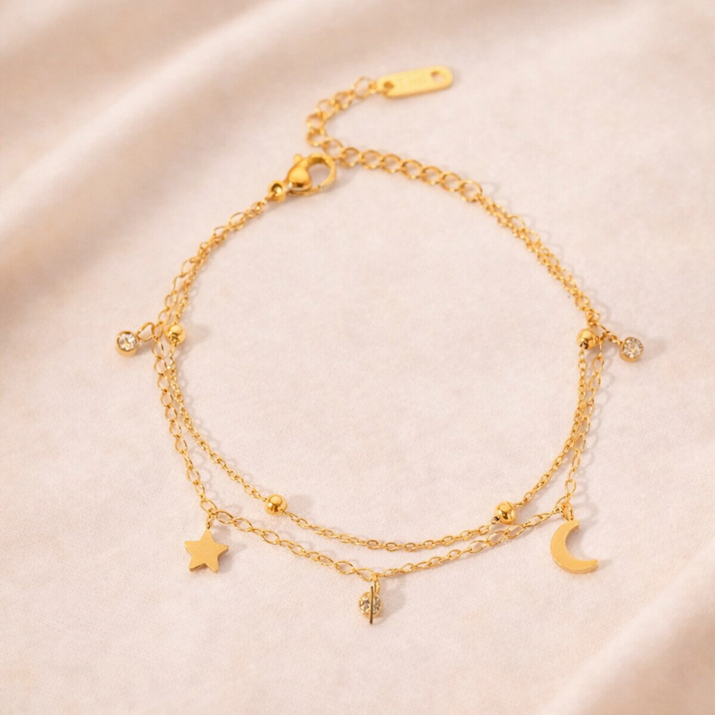 Stella Moon Charm Bracelet
