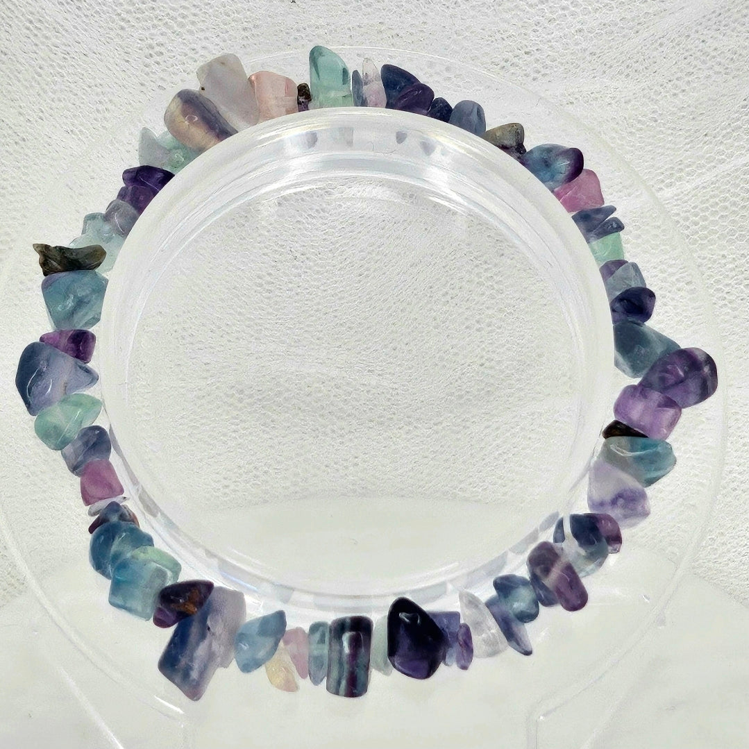 Pastel Chip Stone Elastic Bracelet