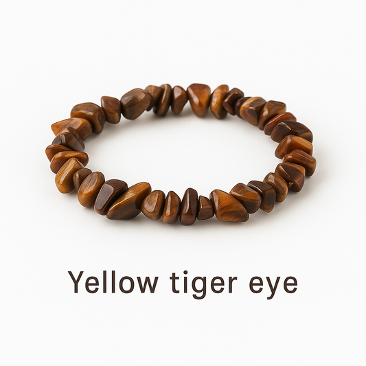 Yellow Tiger Eye Chip Bracelet